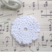 Mini Vintage Crocheted Doily - 5