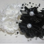 Satin n' Pearl Flowers - 6