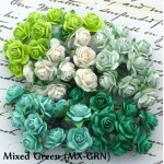 Mini 10mm Open Roses - 100