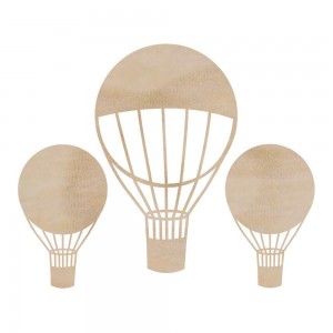 Wood Flourishes - Hot Air Balloons