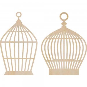 Wood Flourishes - Birdcages