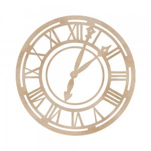 Wood Flourishes - Roman Clock Face