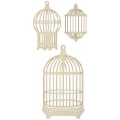 Wood Flourishes - Bird Cages 3pk