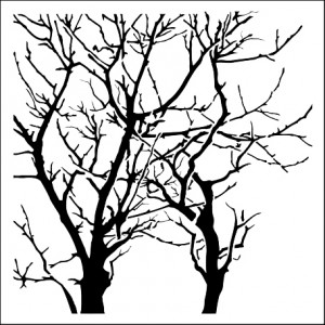 Doodling Templates - Mini Branches Reversed - 6x6