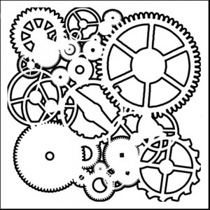 Doodling Templates - Mini Gears - 6x6