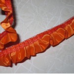 Ruffled Satin Trim - 1yd