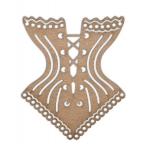 Chipboard Embellishments - Corset - Fancy